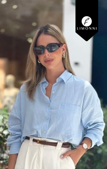 Blusas para mujer COLOR AZUL CIELO TALLA XL REF LI5038 Sale