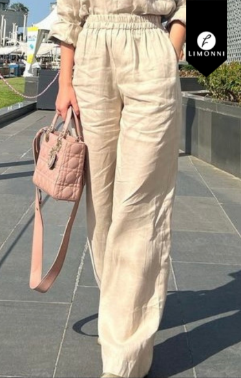 Pantalones COLOR AVENA TALLA M REF LI5055 Sale