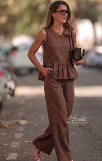 Sets Niccola A-MAR NI1327 Set pantalon - Blanco