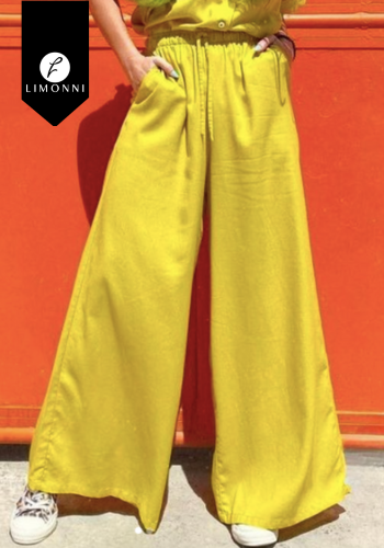 Pantalones Niccola Cayena NI754 Pantalones Largos mostaza