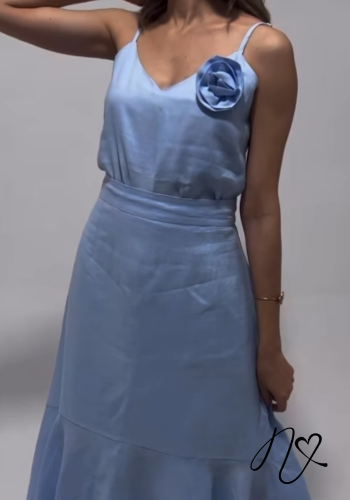 Vestidos para mujer Niccola Cayena NI767 Maxidress azul cielo