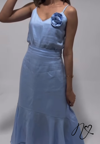 Vestidos para mujer Niccola Cayena NI767 Maxidress azul cielo