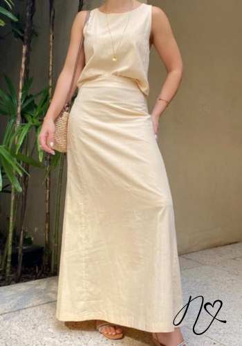 Vestidos para mujer Niccola Cayena NI768 Maxidress beige