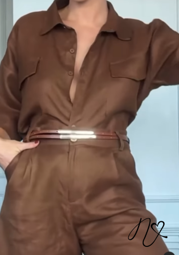 Sets Niccola Cayena NI773 Set pantalon marron