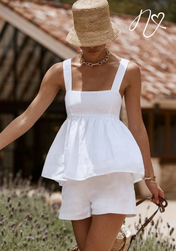 Blusas para mujer Niccola Cayena NI782 Básicas blanco