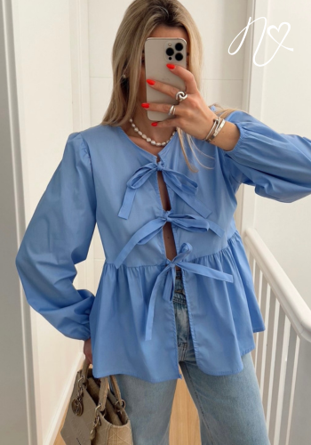 Blusas para mujer Niccola Cayena NI790 Casuales azul cielo