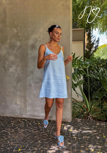 Vestidos para mujer Niccola Cayena NI794 Cortos Casuales azul cielo