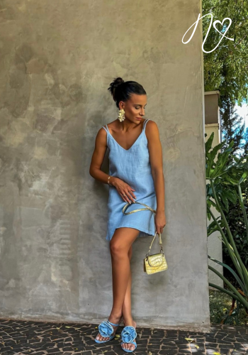 Vestidos para mujer Niccola Cayena NI794 Cortos Casuales azul cielo