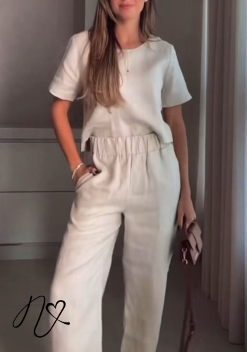 Sets Niccola Gretta NI799 Set pantalon avena