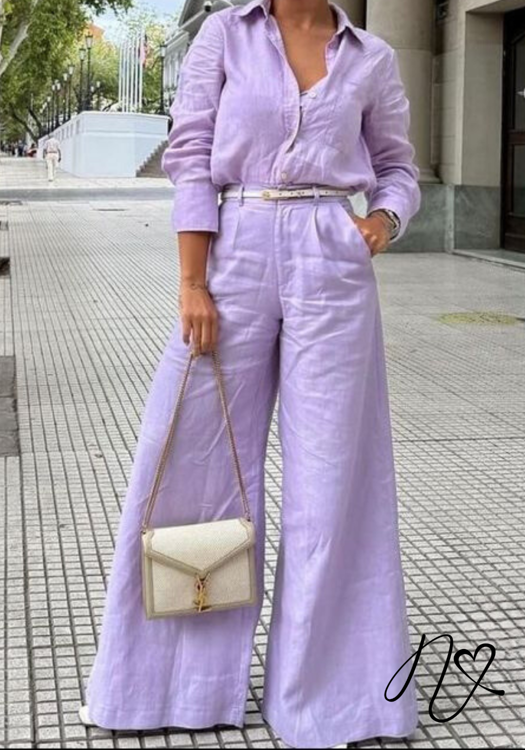 Sets Niccola Gretta NI805 Set pantalon lila