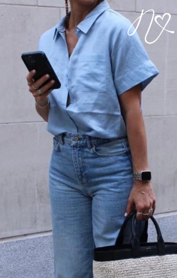 Blusas para mujer Niccola Cayena NI806 Camiseras azul cielo