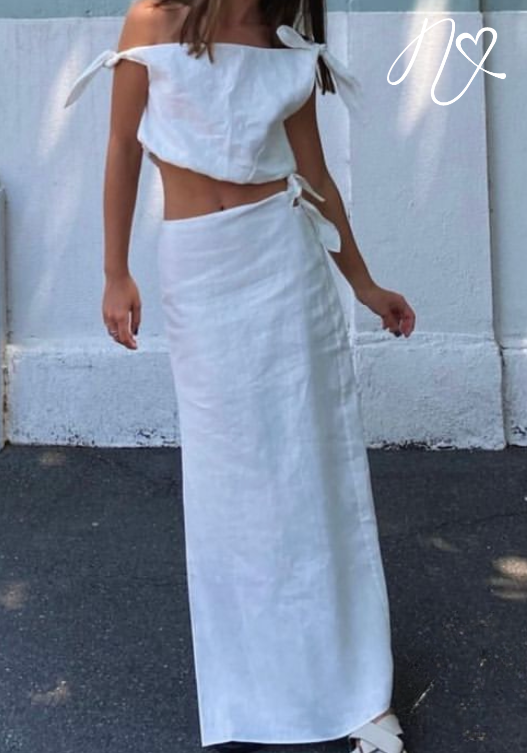 Sets Niccola Novalee NI815 Set pantalon blanco