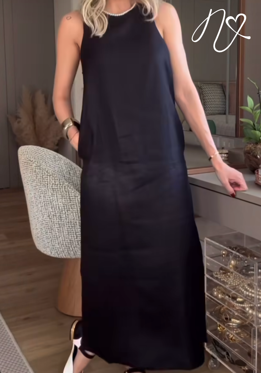 Vestidos para mujer Niccola Gretta NI823 Maxidress negro