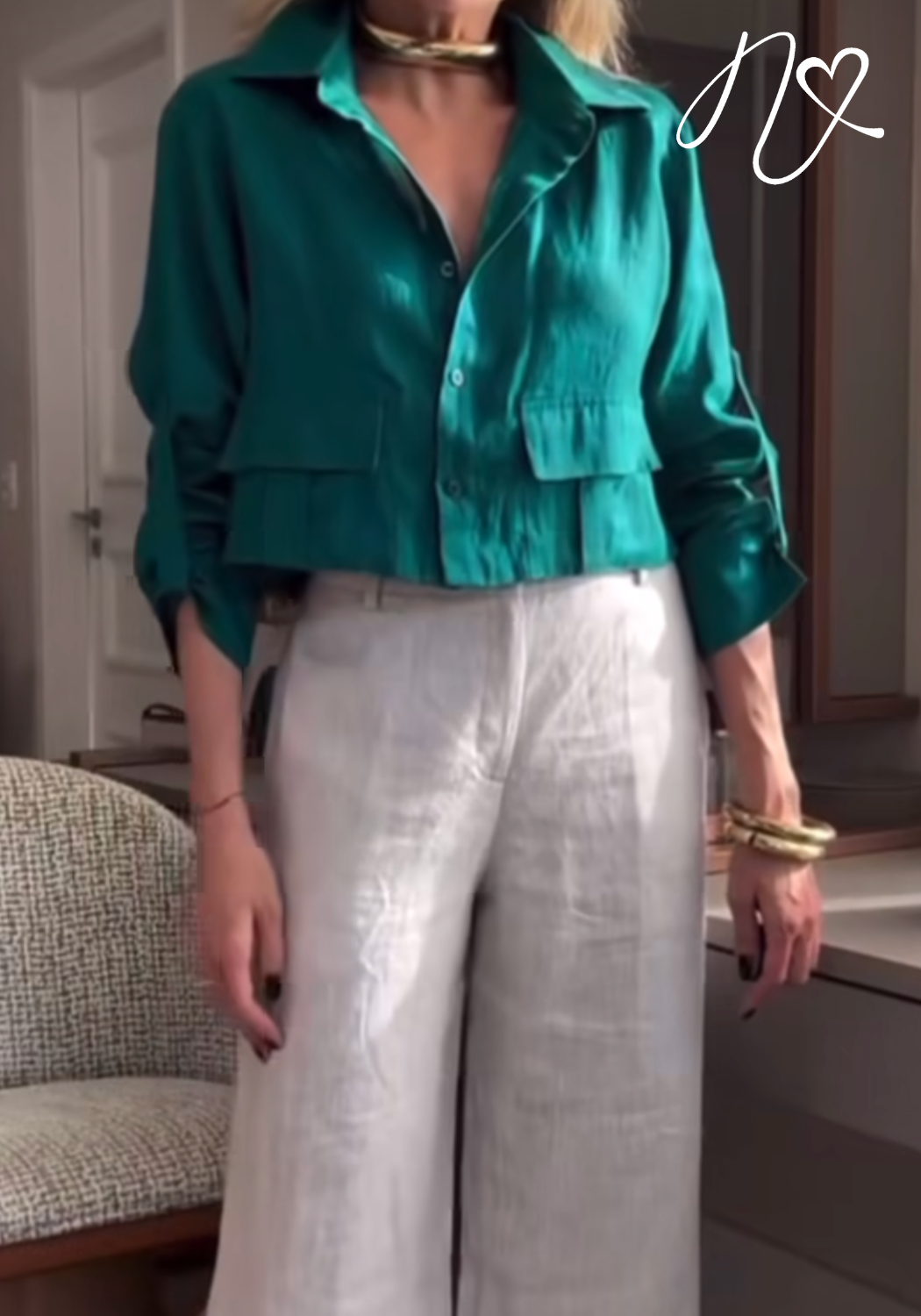 Sets Niccola Claudette NI825 Set pantalon blanco