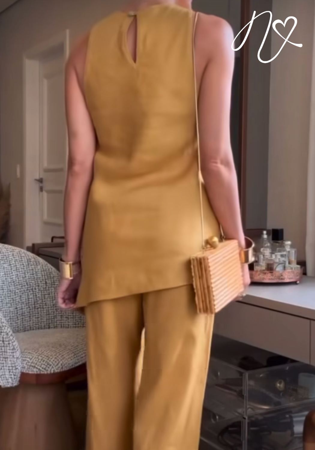 Sets Niccola Claudette NI826 Set pantalon avena