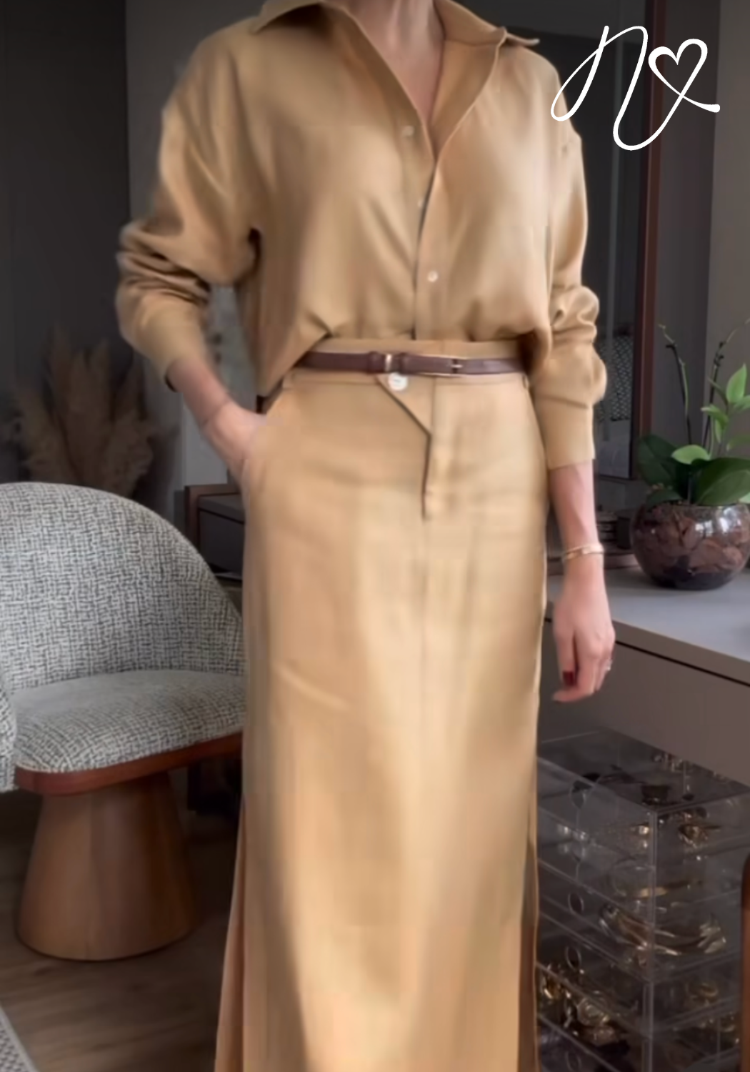 Sets Niccola Cayena NI829 Set pantalon avena