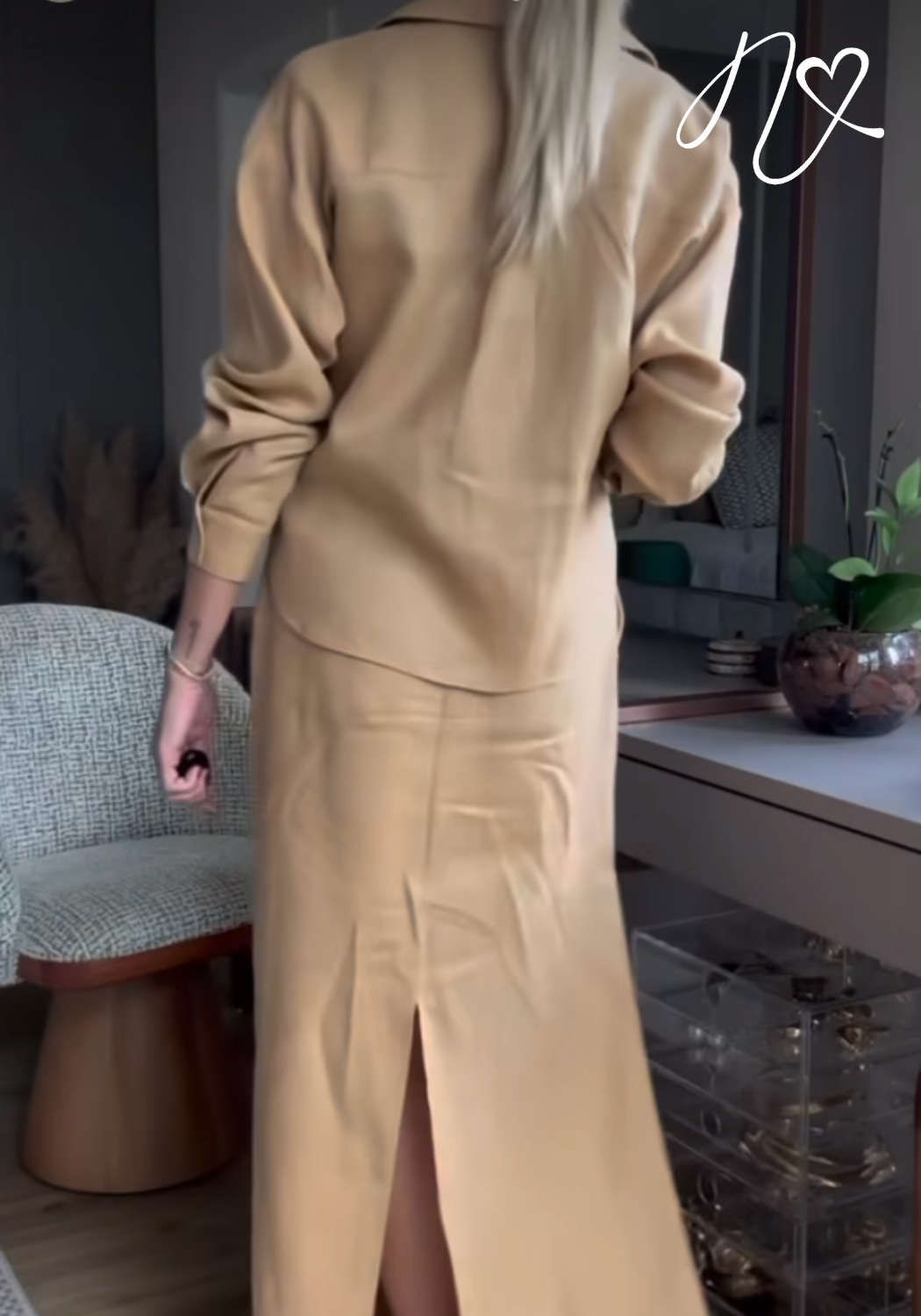 Sets Niccola Cayena NI829 Set pantalon avena