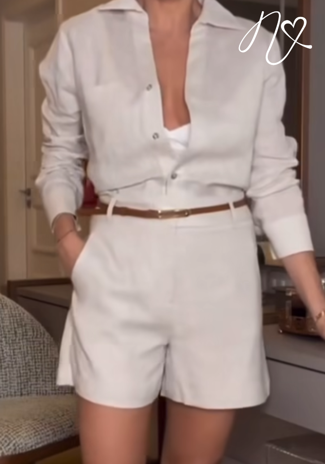 Sets Niccola Cayena NI832 Set pantalon avena