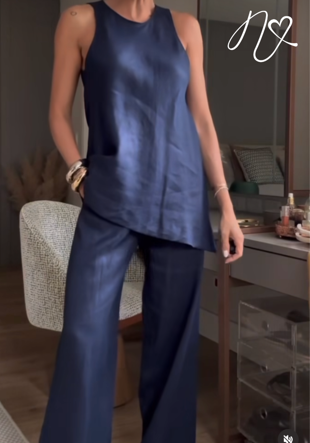 Sets Niccola Cayena NI836 Set pantalon azul turquie