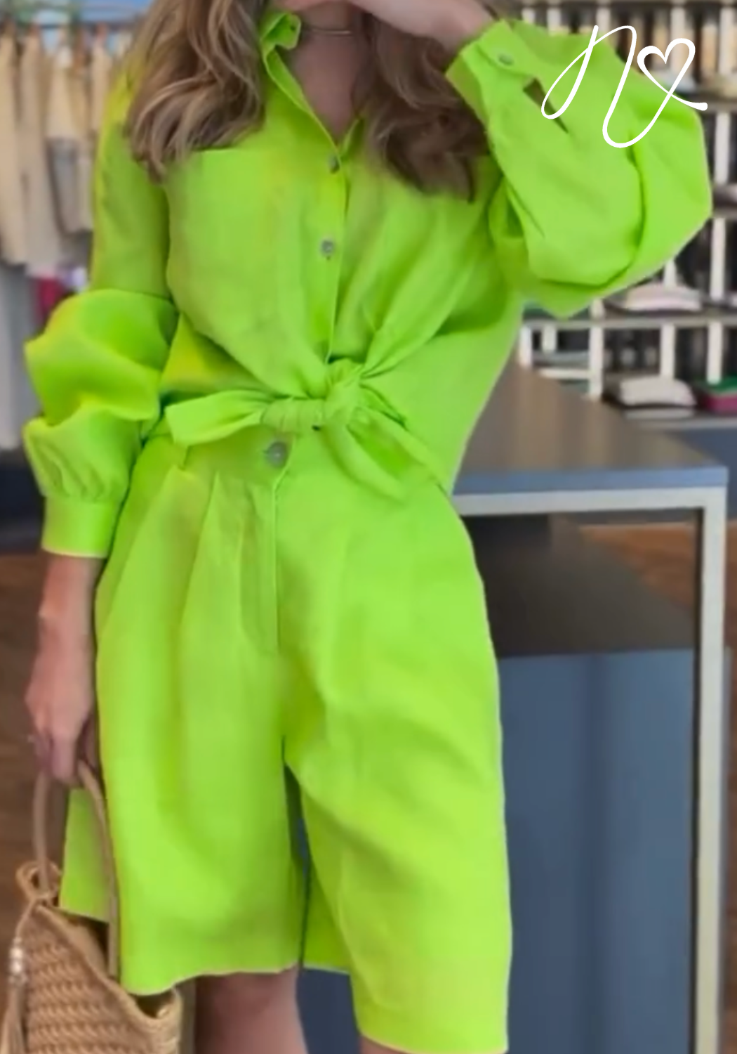 Sets Niccola Cayena NI843 Set pantalon Verde Lima