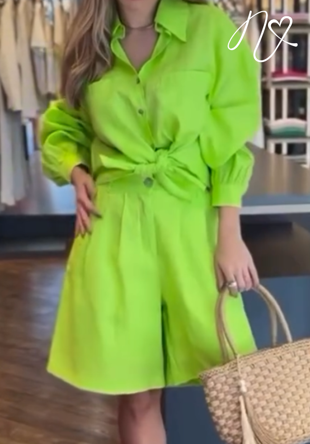 Sets Niccola Cayena NI843 Set pantalon Verde Lima