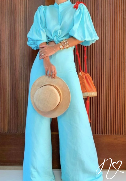 Sets Niccola Cayena NI858 Set pantalon azul cielo