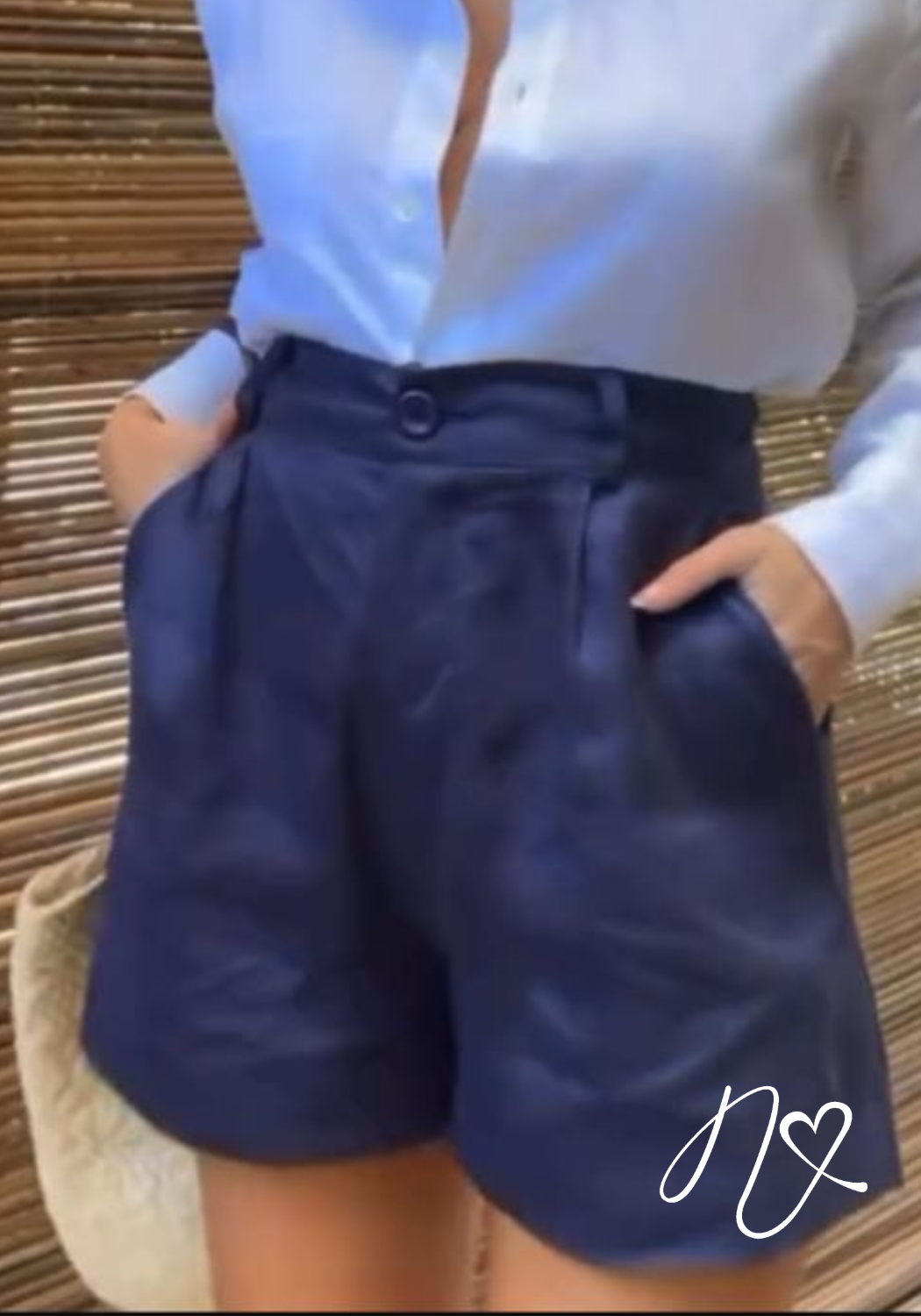 Pantalones Niccola Cayena NI869 Shorts azul turquie
