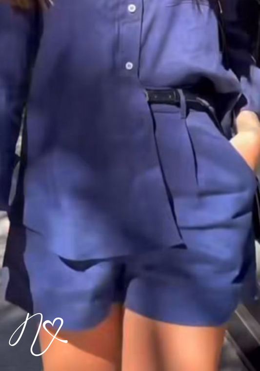 Pantalones Niccola Cayena NI878 Shorts azul turquie