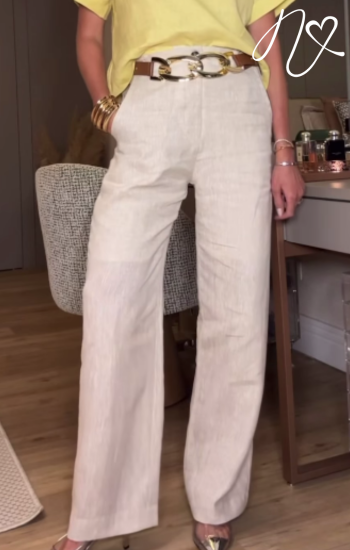 Pantalones Niccola Cayena NI880 Pantalones Largos avena