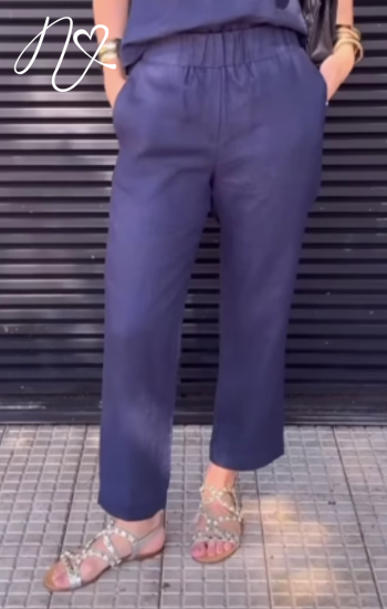 Pantalones Niccola Cayena NI881 Pantalones Largos azul turquie