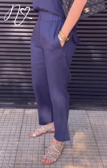 Pantalones Niccola Cayena NI881 Pantalones Largos azul turquie