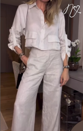 Sets Niccola Cayena NI884 Set pantalon avena