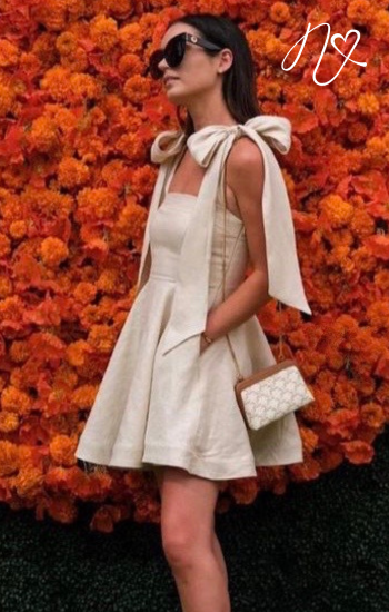 Vestidos para mujer Niccola Cayena NI895 Cortos elegantes avena