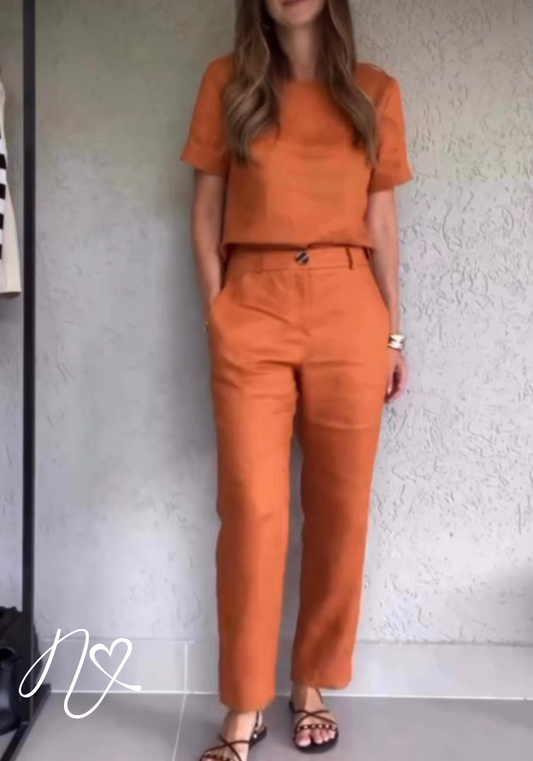 Sets Niccola Cayena NI898 Set pantalon avena