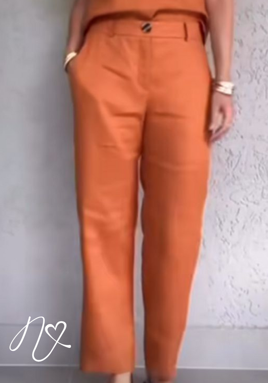 Pantalones Niccola Cayena NI900 Pantalones Largos avena