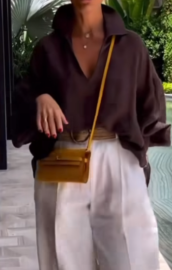 Blusas para mujer Niccola Cayena NI906 Camiseras marron