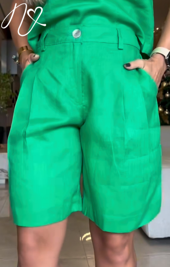 Pantalones Niccola Cayena NI907 Shorts verde esmeralda