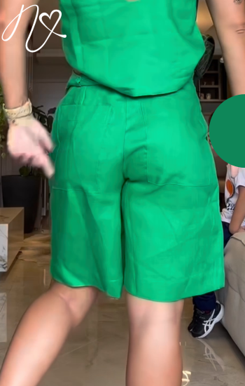 Pantalones Niccola Cayena NI907 Shorts verde esmeralda
