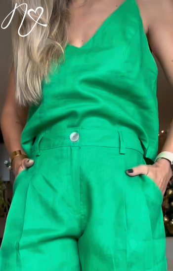 Blusas para mujer Niccola Cayena NI908 Básicas verde esmeralda