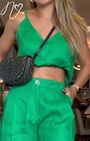 Blusas para mujer Niccola Cayena NI908 Básicas verde esmeralda