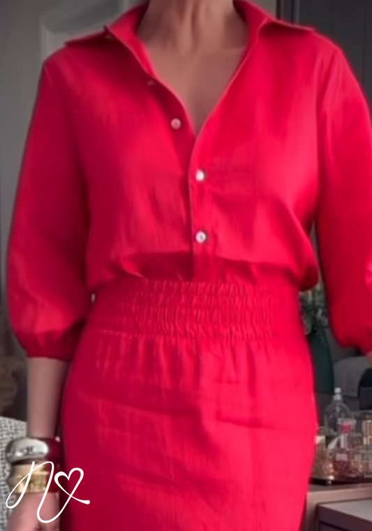 Blusas para mujer Niccola Cayena NI918 Camiseras rojo