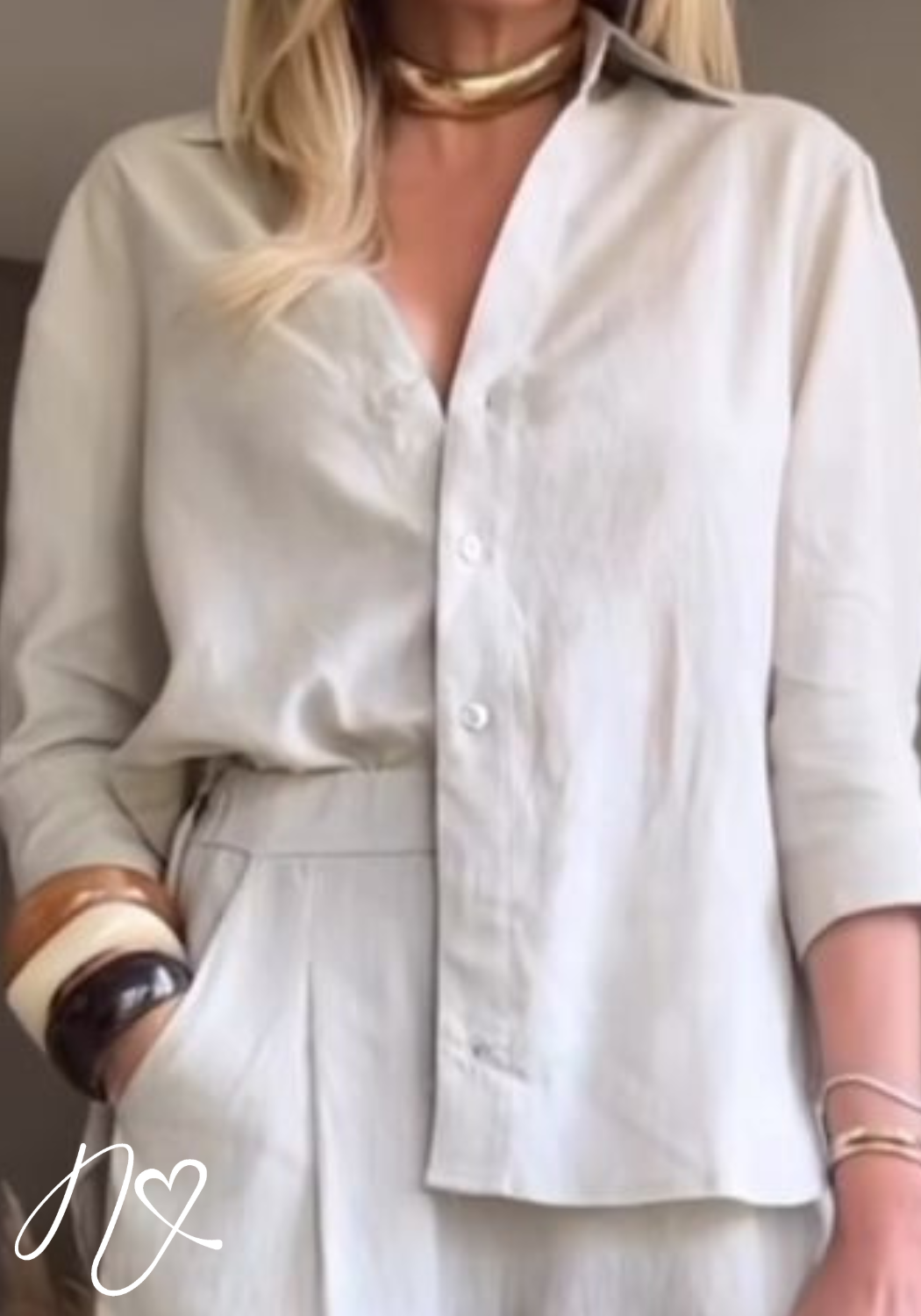 Blusas para mujer Niccola Cayena NI920 Camiseras avena