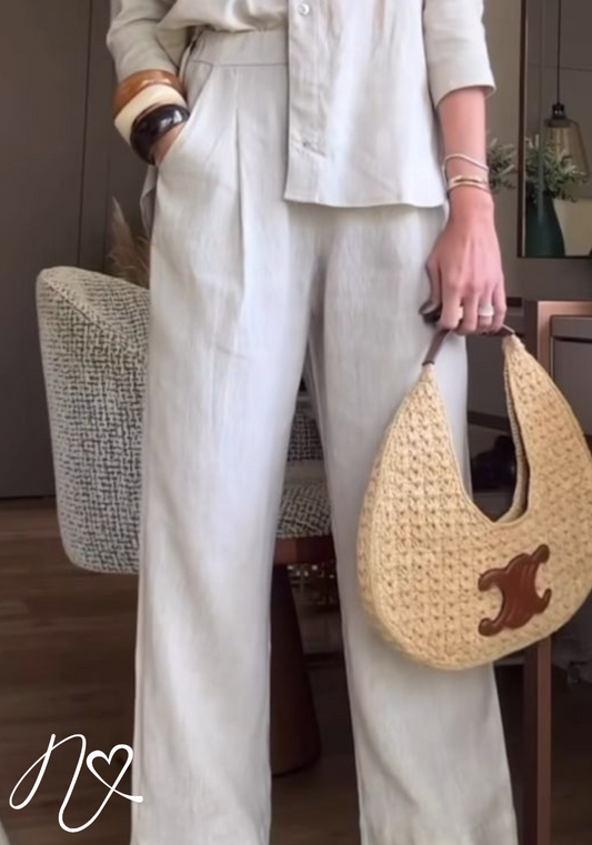 Pantalones Niccola Cayena NI921 Pantalones Largos avena