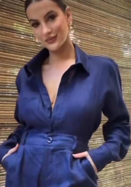 Blusas para mujer Niccola Cayena NI987 Camiseras azul turquie