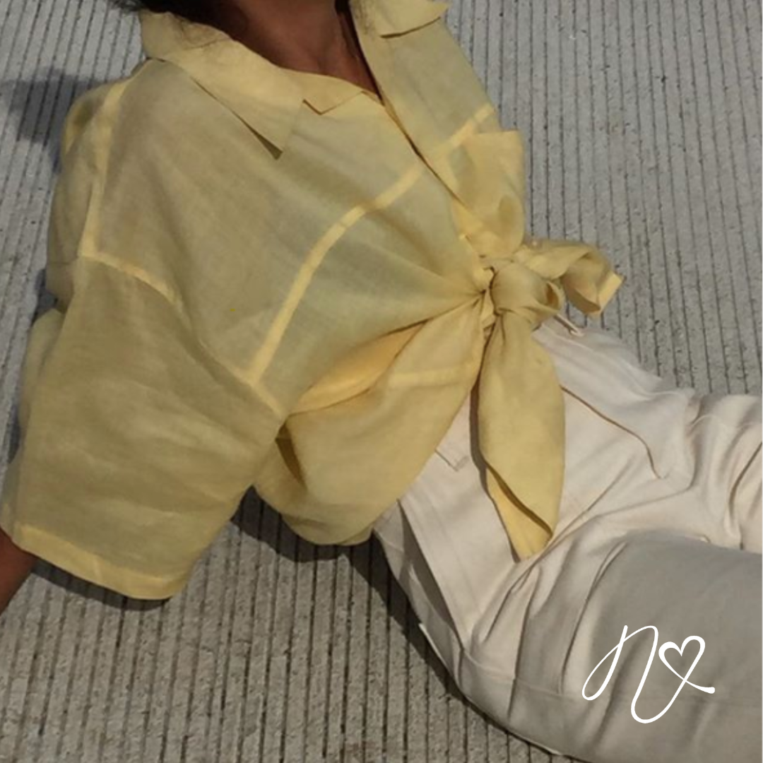 Blusas para mujer Limonni Mailía NI690 Camiseras amarillo pastel