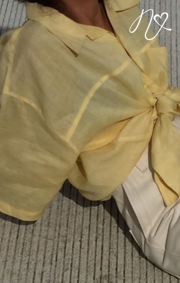 Blusas para mujer Niccola Valiente NI706 Camiseras amarillo pastel