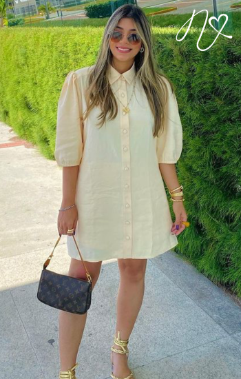 Vestidos para mujer Niccola Mailía NI715 Cortos Casuales avena