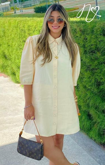 Vestidos para mujer Niccola Mailía NI715 Cortos Casuales avena