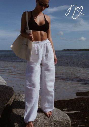 Pantalones Niccola Cayena NI718 Pantalones Largos blanco