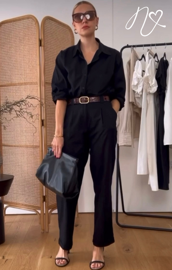 Sets Niccola Valiente NI722 Set pantalon negro